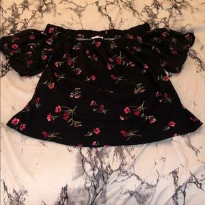 off the shoulder shirt